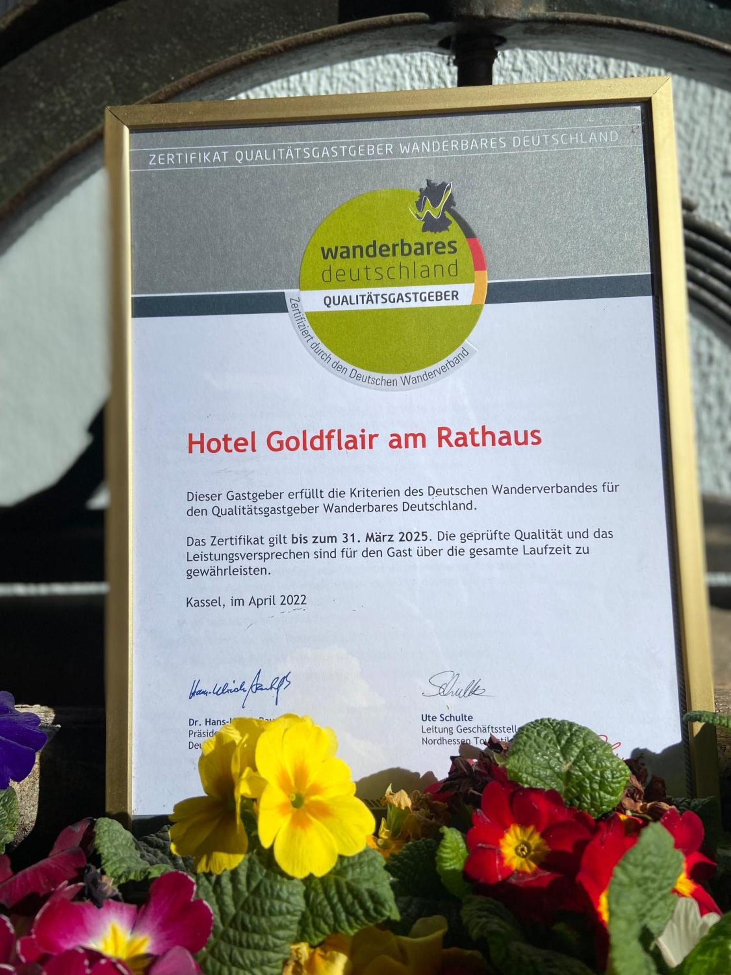 Hotel Goldflair Am Rathaus Korbach Eksteriør billede